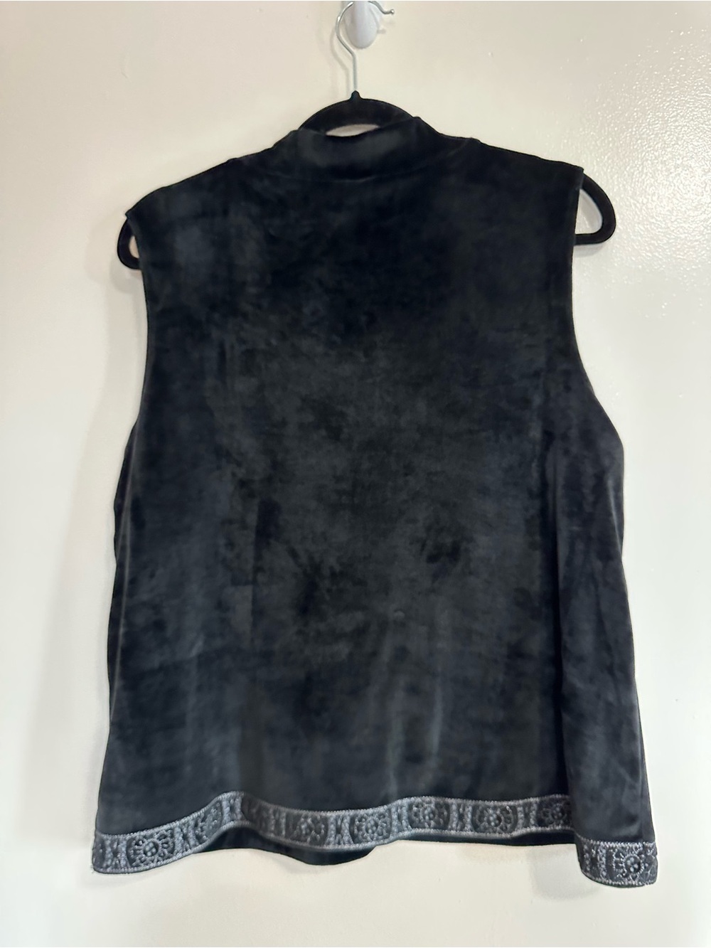 Anthropologie Meadow Rue Sleeveless Velvet Embroidered Top, Large - Picture 7 of 9